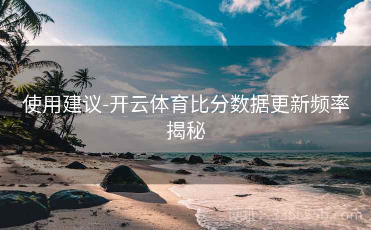 使用建议-开云体育比分数据更新频率揭秘  第1张