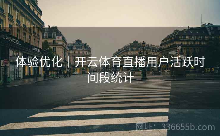 体验优化｜开云体育直播用户活跃时间段统计