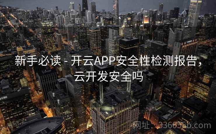 新手必读 - 开云APP安全性检测报告，云开发安全吗  第1张